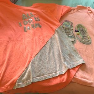 Orange shirts set